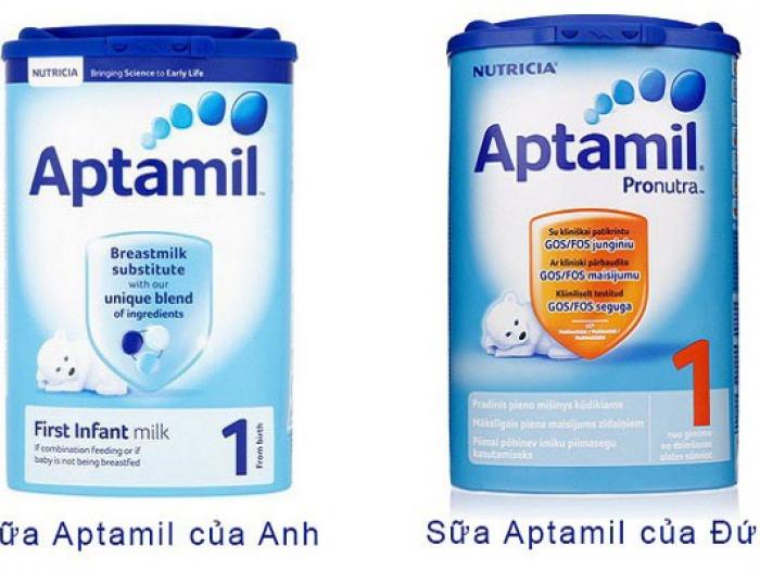 Sữa Aptamil Anh và Đức loại nào tốt hơn?