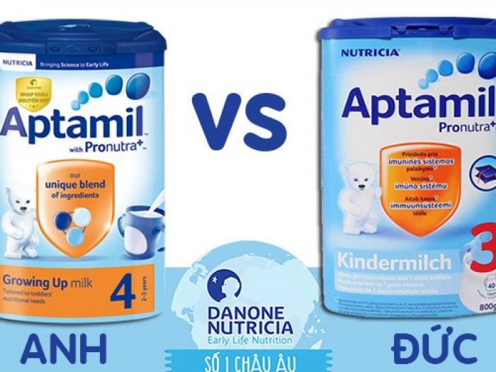 Sữa Aptamil của Anh hay Đức tốt hơn?