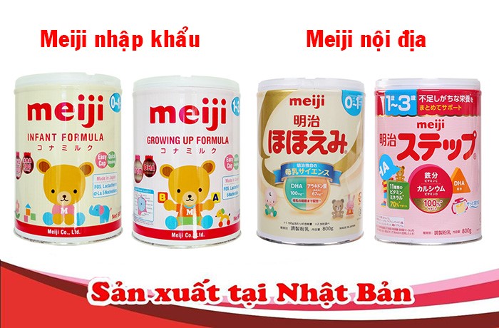 Sữa Meiji nội địa và nhập khẩu loại nào tốt cho bé hơn?