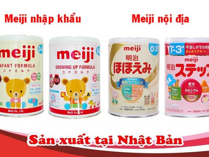 Sữa Meiji nội địa và nhập khẩu loại nào tốt hơn?