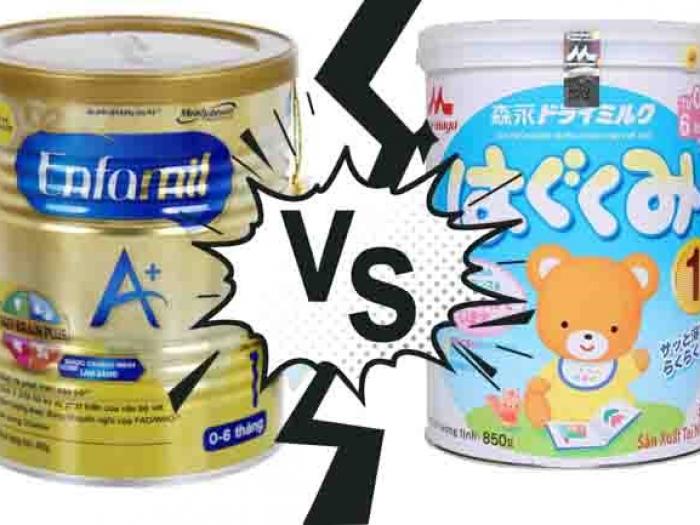 Sữa Enfamil A+ và Morinaga loại nào tốt hơn?