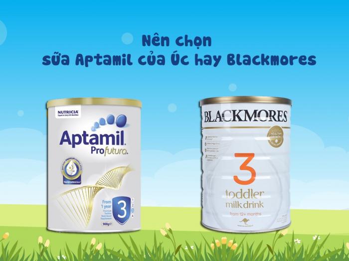 Nên chọn sữa Aptamil của Úc hay Blackmores cho bé?