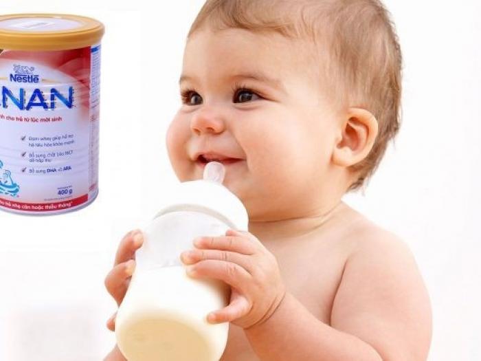 Bé uống sữa Pre Nan có tăng cân không?