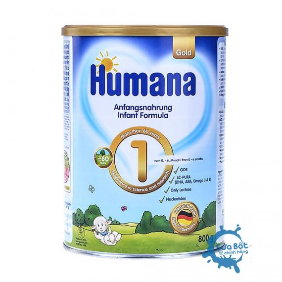 Sữa Humana Gold 1 Đức 800g (dành cho trẻ từ 0-6 tháng)