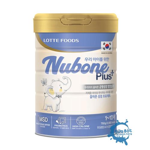 Sữa Nubone Plus+ 750g giúp bé tăng cân nhanh chóng