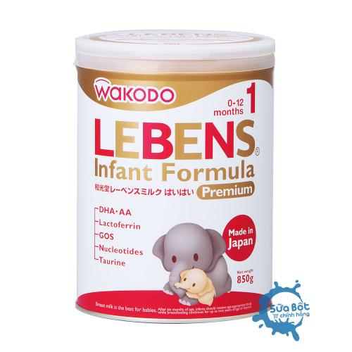 Sữa Wakodo Lebens 1 850g (dành cho trẻ từ 0 - 12 tháng tuổi)